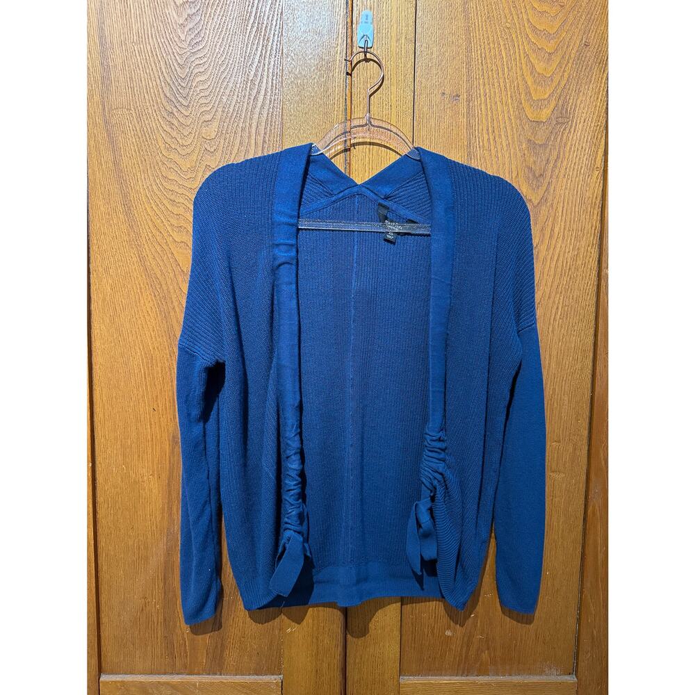 Vera Wang Navy Knit Cardigan | Women's XS